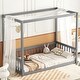 preview thumbnail 10 of 21, Twin Size Canopy Frame Floor Bed