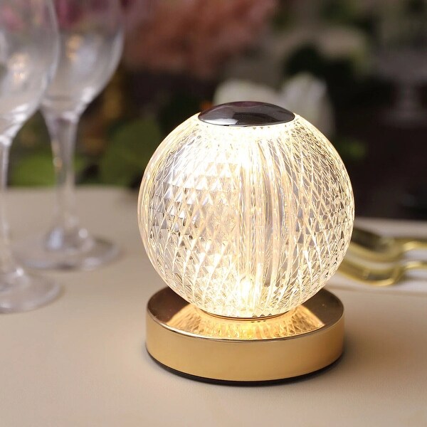 Clear acrylic table lamp top