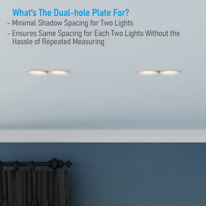 5CCT LED 3inch Recessed Lighting with J-Box, Ceiling Downlight - 4pack