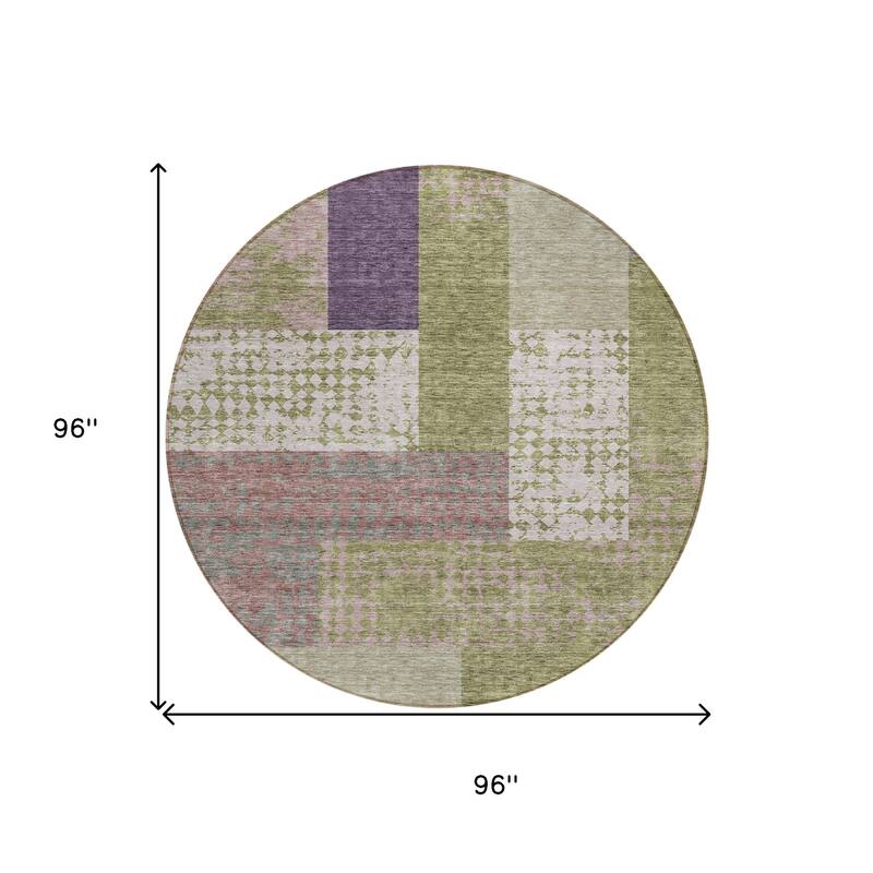 HomeRoots Geometric Transitional Rectangle Outdoor Rug