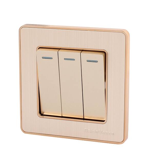 Shop On Off Press Button 3 Gang 1 Way Wall Switch Home Light