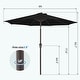 preview thumbnail 32 of 76, 9-ft Patio Market Umbrella with Tilting Pole, Waterproof & Breathable Canopy