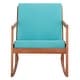 preview thumbnail 30 of 89, SAFAVIEH Outdoor Patio Furniture Vernon Rocking Chair w/ Cushion - 25.6" W x 37.7" D x 30.7" H