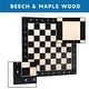GSE Professional Wooden Inlaid Chessboard, Staunton Tournament Chess ...