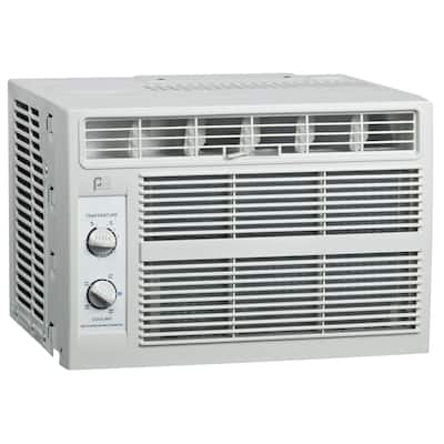 5,000 BTU 115-Volt Window Air Conditioner with Mechanical Controls, Installation Kit, Washable Filter, 150 sq. ft
