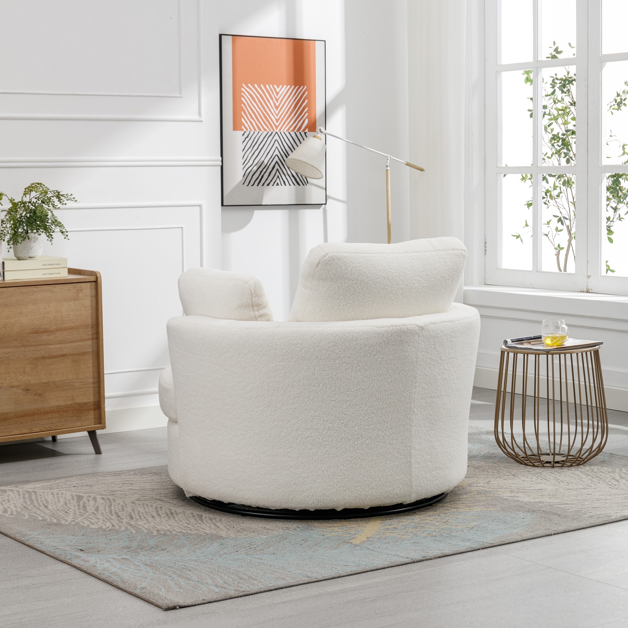 Chair and half swivel outlet