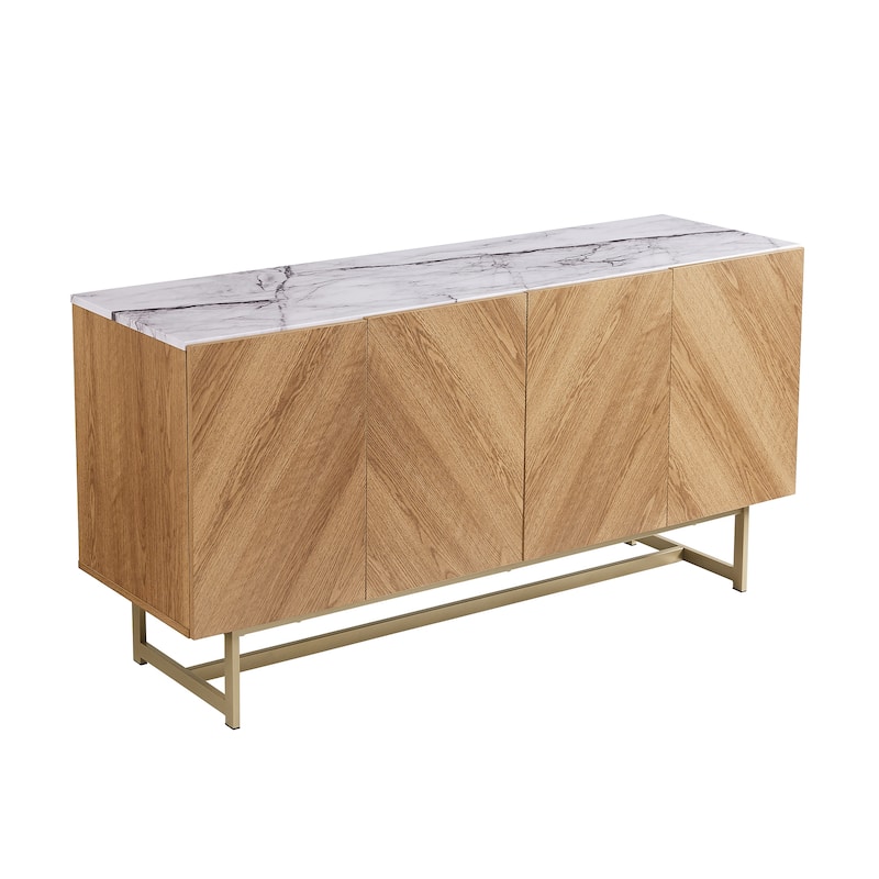 Roomfitters Media Console Cabinet/TV Stand/Side board up to 60" - 58 inches
