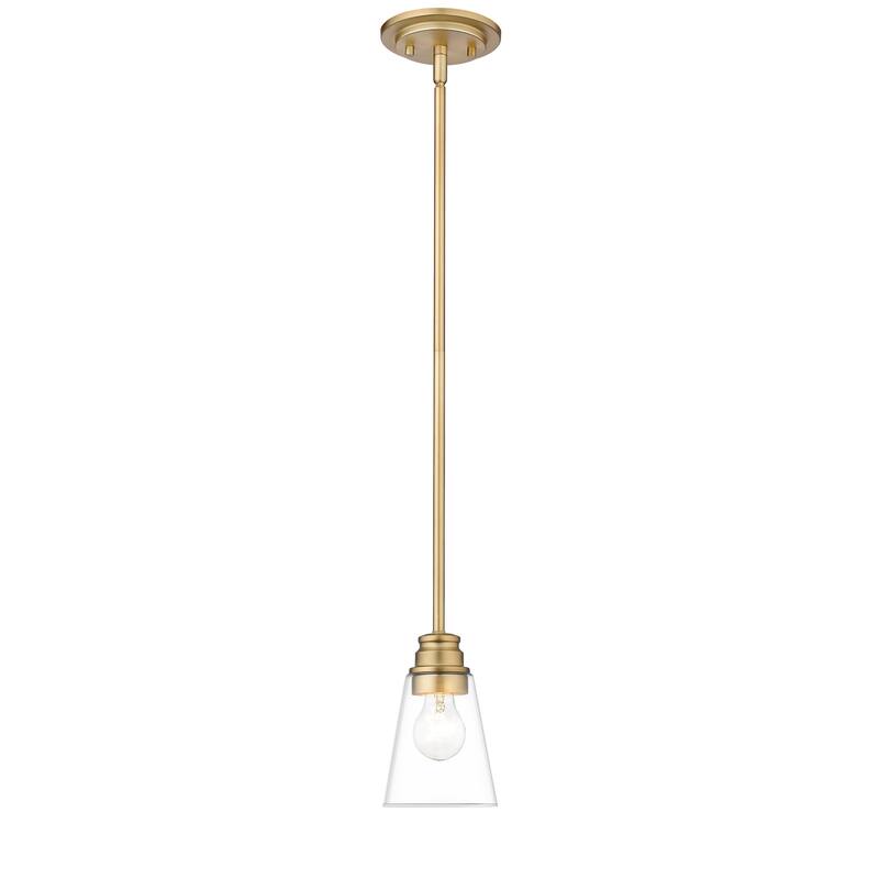 Avery Home Lighting Annora 1-Light Mini Pendant in Olde Brass - 5.5