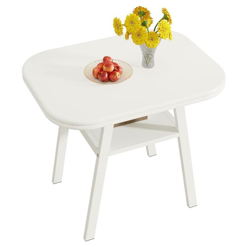 Modern Dining Table, Kitchen Table with Storage Shelf for Dining/Living Room, Home, Apartment