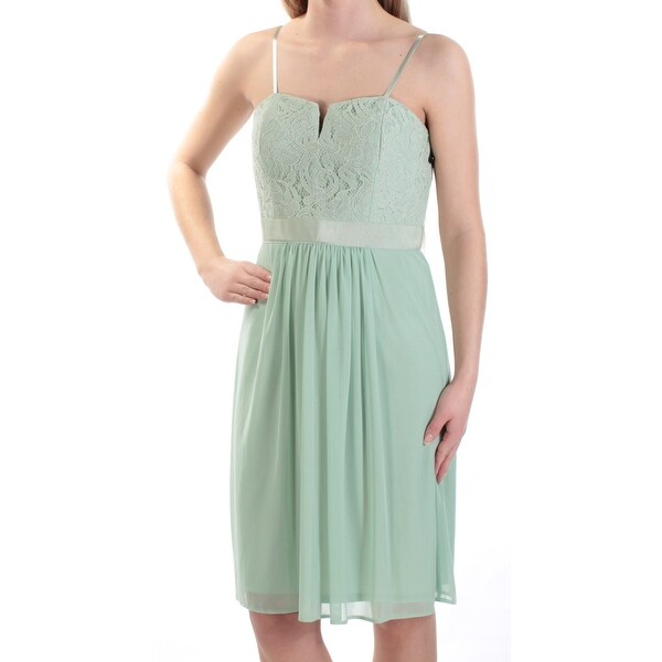 Green Knee Length Formal Dresses for Women