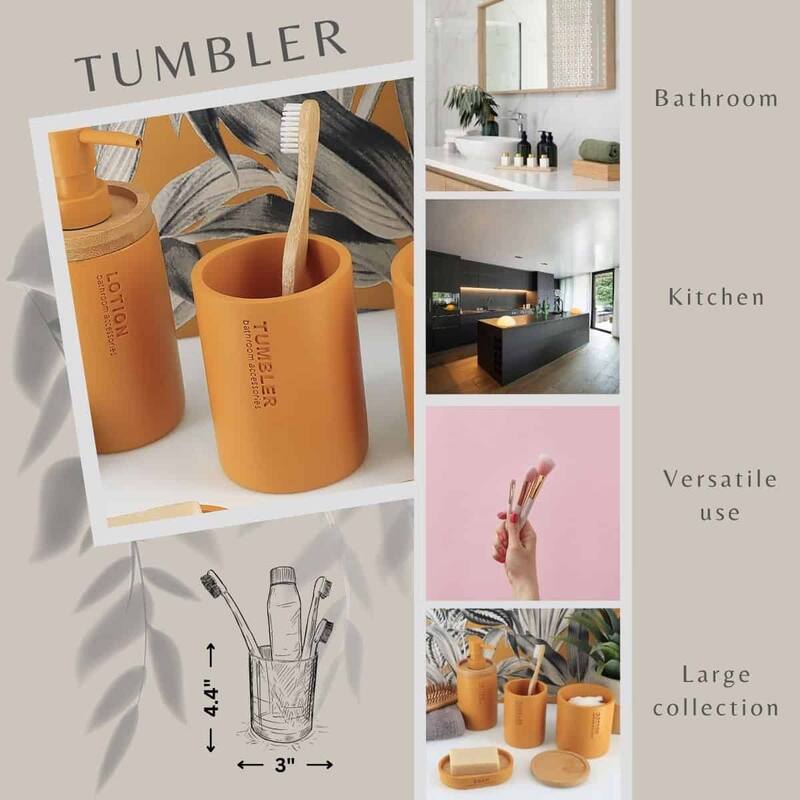 Modern Bathroom Tumbler, Minimalist Design Toothbrush Holder, Versatile Home Organizer