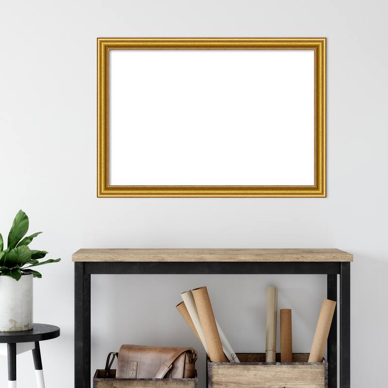 Amanti Art Townhouse Gold Framed Dry Erase Magnetic Board