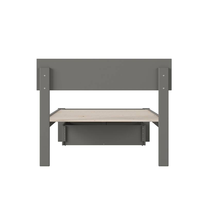 AFI Boston Platform Bed with Foot Drawer