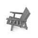 preview thumbnail 50 of 172, Shoreline Fully Assembled All-Weather HDPE Outdoor Folding Modern Adirondack Chair