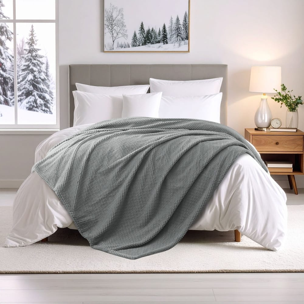 Superior Victoria Ultra Soft Fluffy Fleece Blanket Double Layer Bed & Throw Blanket for Couch, All-Season Cozy Warmth