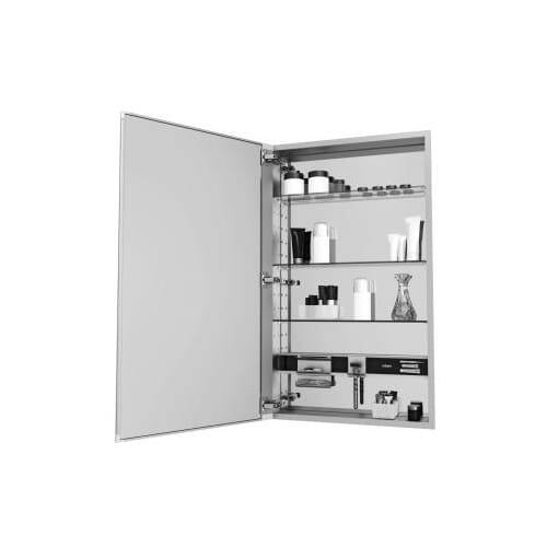 Shop Robern Mc2440d4fbl M Series 24 X 40 X 4 Single Door Medicine Cabinet With Left Hinge And Magnetic Organization Mirrored Overstock 17486555