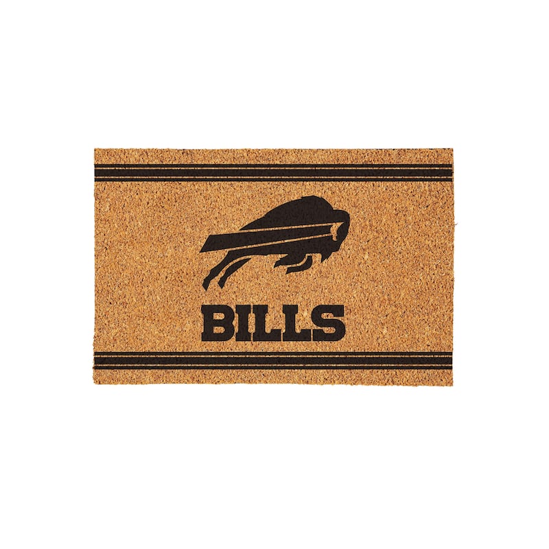 Buffalo Bills Monochrome Indoor/Outdoor Coir Door Mat