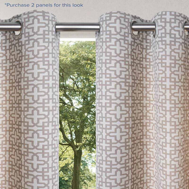 Outdoor Cabana Trellis Grommet Panel