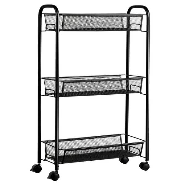 IRIS 1-Tier Multipurpose Organizer Shelf, Black