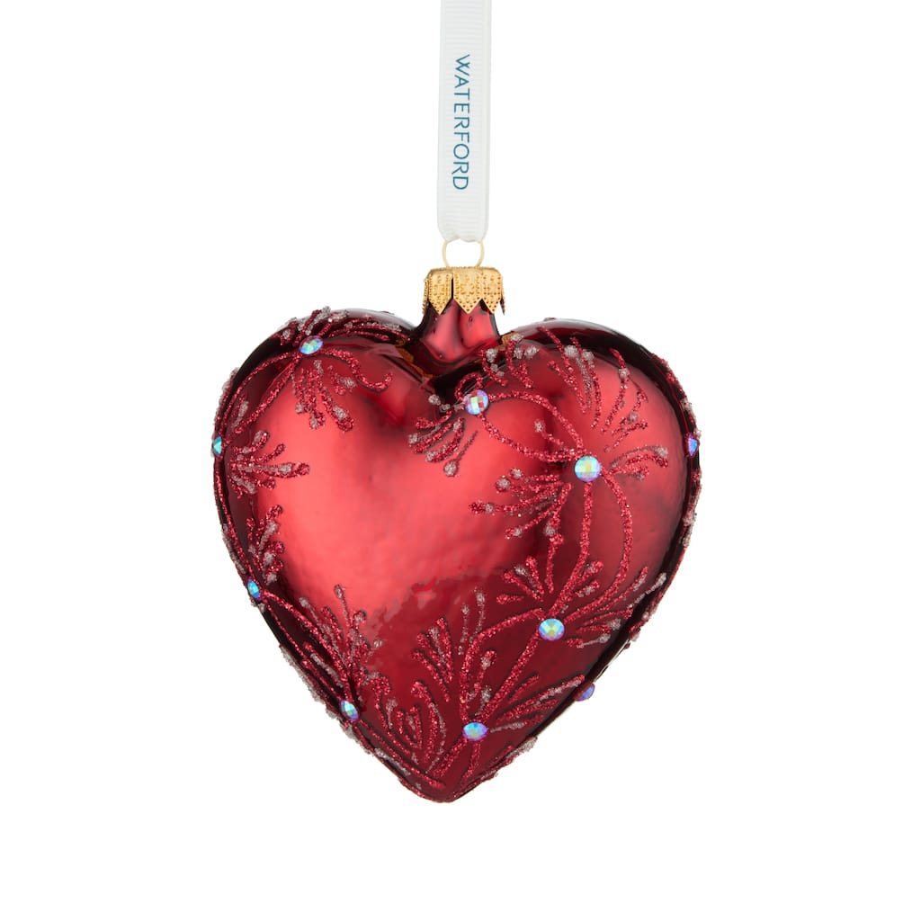Waterford Holiday Heirlooms Red Heart Ornament
