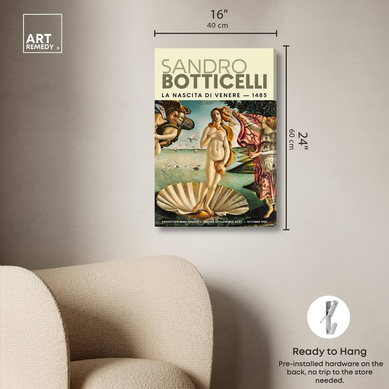Renaissance Birth of Beauty Canvas by Art Remedy, Gallery Wrapped