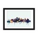 preview thumbnail 1 of 18, iCanvas "Kansas City, Missouri, USA On Blue" by Michael Tompsett Black - 24x32x1