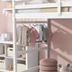 preview thumbnail 15 of 18, Twin Size Loft Bed Frame with Desk, Full-Length Guardrail and Ladder, Wood Platform Bed Under Bed Storage, No Box Spring Needed