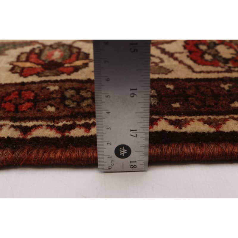 ECARPETGALLERY Hand-knotted Andelz Red Wool Rug - 3'7 x 10'1