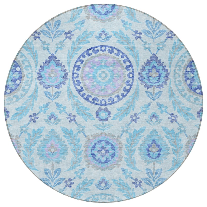 HomeRoots Floral Transitional Rectangle Outdoor Rug