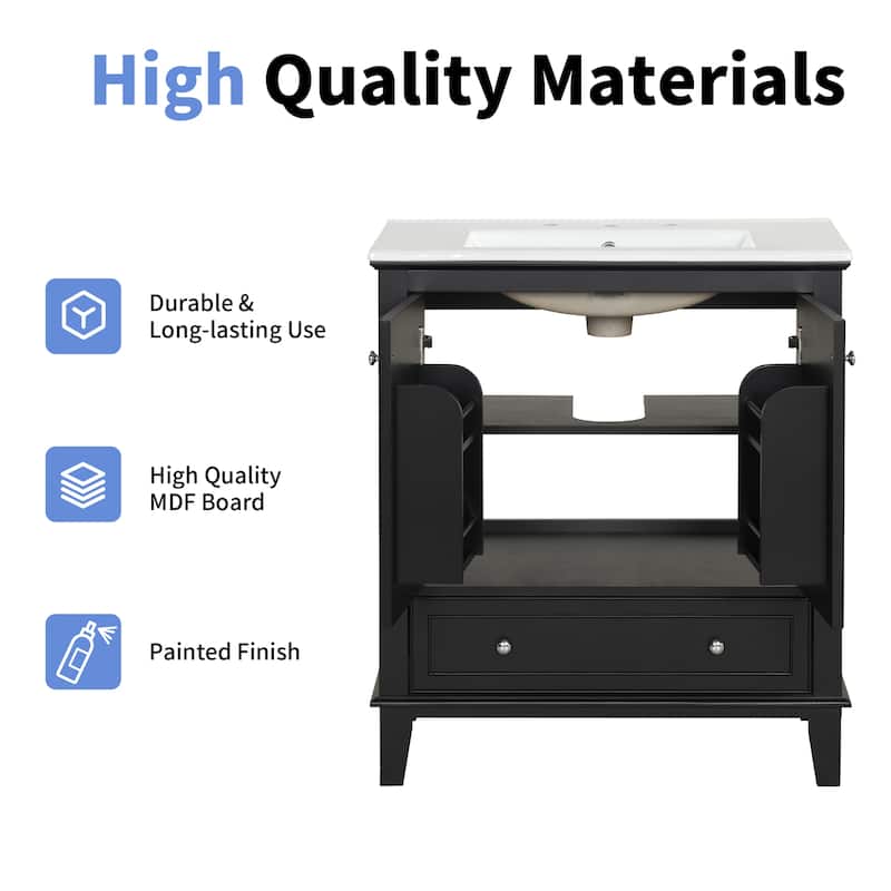 30" Bathroom Vanity with Sink Combo