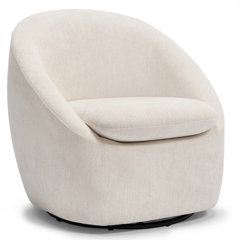 360° Swivel Chenille Upholstered Barrel Accent Chair Armchair - 30.3"W x 28.7"D x 29.5"H