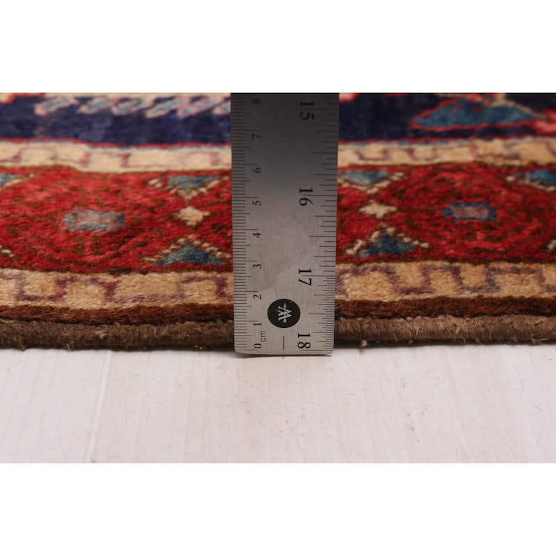 ECARPETGALLERY Hand-knotted Melis Vintage Navy Wool Rug - 5'2 x 6'8
