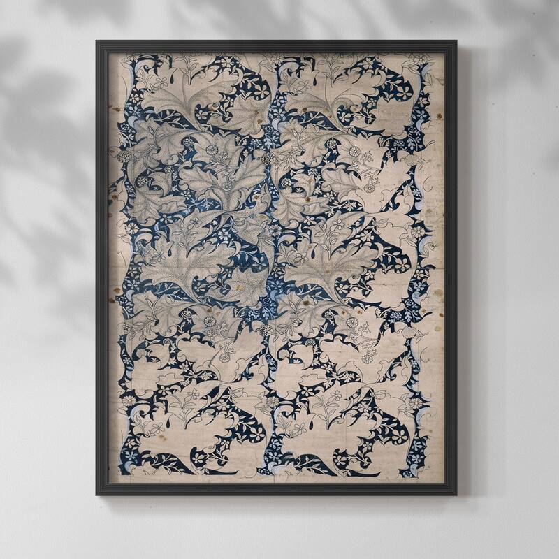 Vintage Abstract Print CXIV -Framed Print