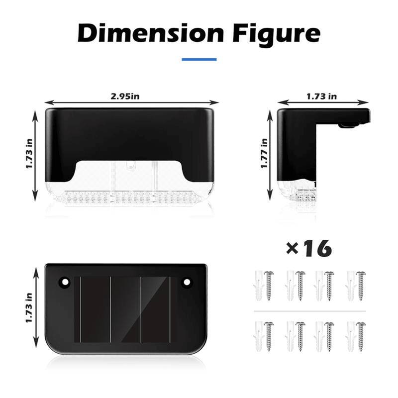 RGB light-16PCS Led Solar Deck Light