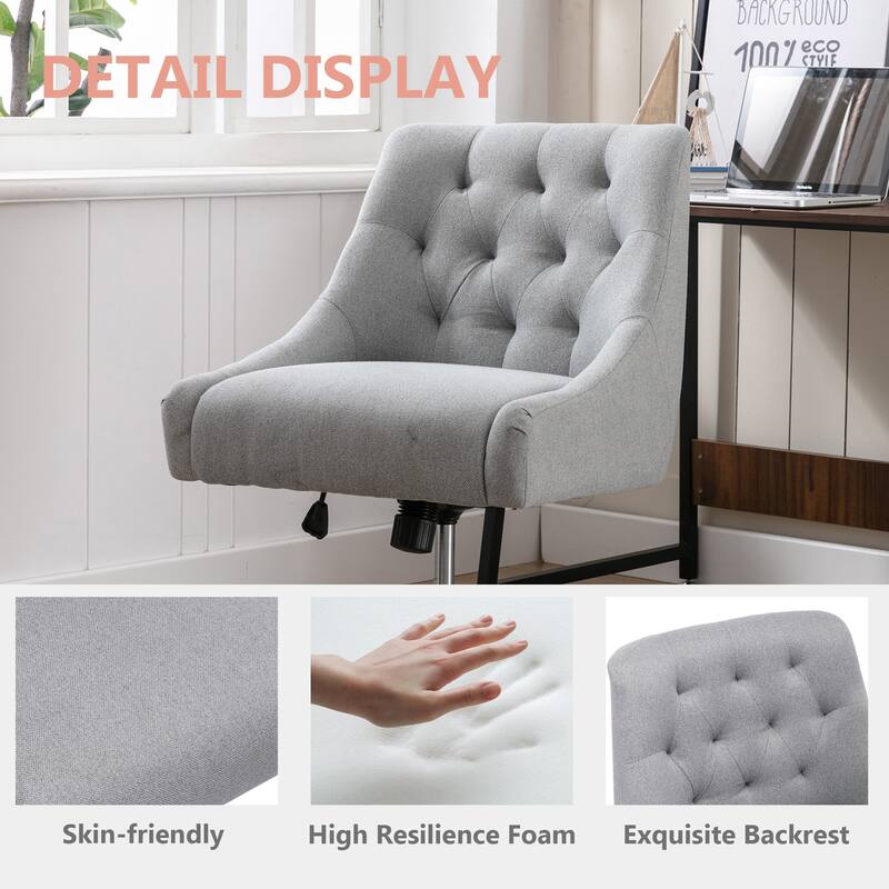 360 degree rotation and adjustable shell chair for living room