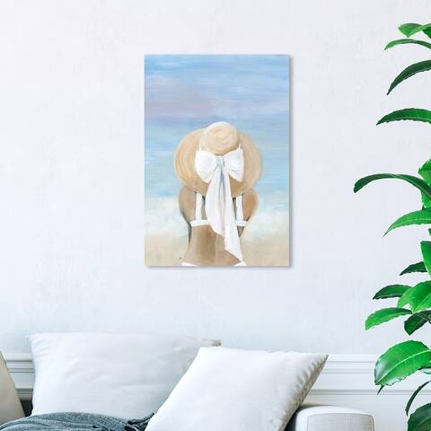 Wynwood Studio 'Ocean Breeze White' Fashion and Glam Wall Art Canvas Print Accessories - White, Blue