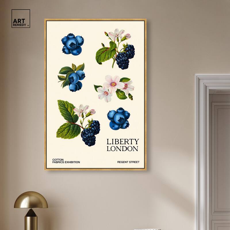 Berries and Blooms I Canvas by Art Remedy