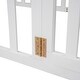 preview thumbnail 3 of 19, Wood Floor Bed Frame with Fence and Door, Suitable for Young Children