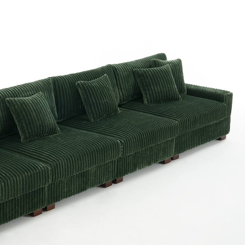 Anne 150" W Oversized Upholstered Modular Sectional Sofa