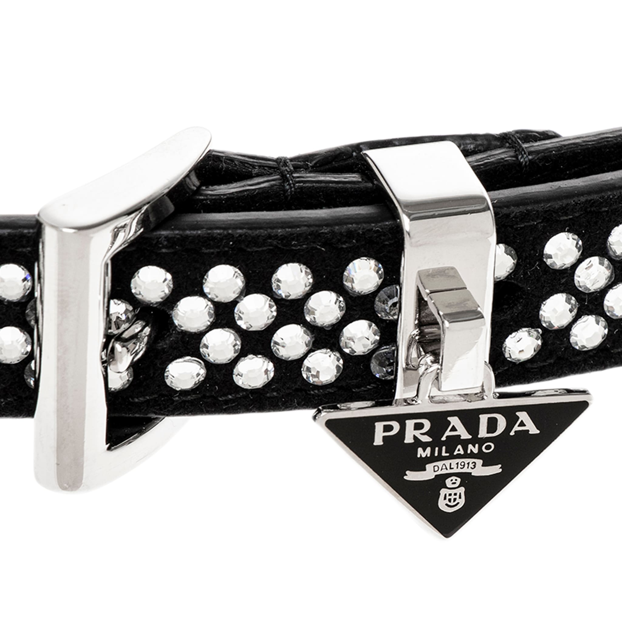 Prada Crystal Suede Belt - Bed Bath & Beyond - 43011926 display picture 2