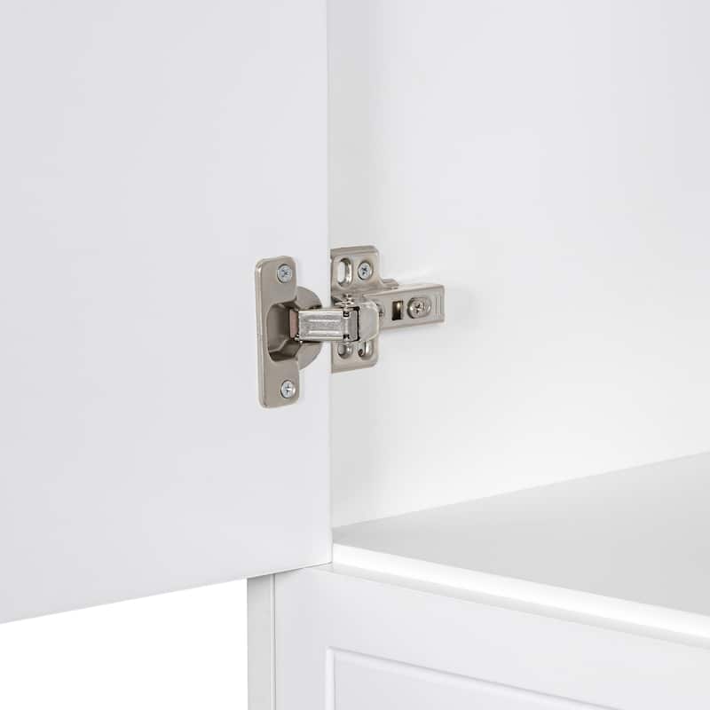 Christopher Knight Home - Everett Traditional Bathroom Storage Cabinet with Dual Laundry Baskets
