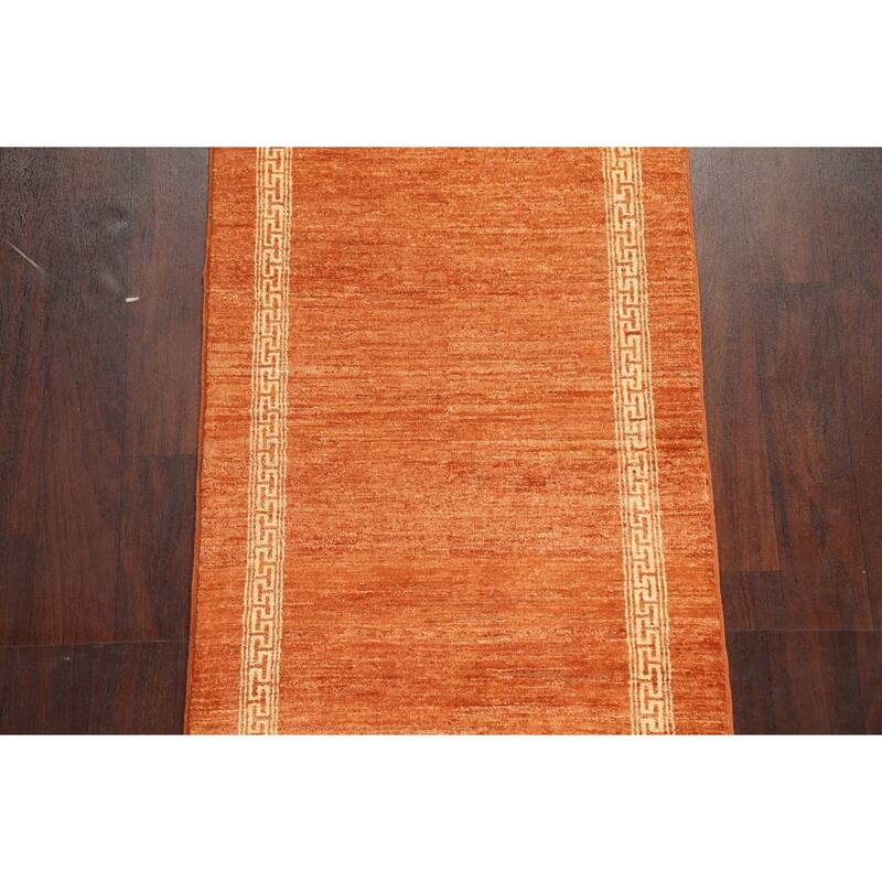Gabbeh Kashkoli Hallway Runner Rug Hand-knotted Oriental Wool Carpet - 2'8" x 9'10"