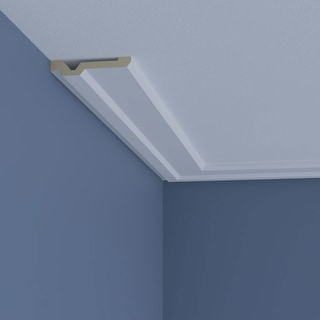Ekena Millwork Caryn 2 in. D x 6.25 in. W x 96 in. L Polyurethane Crown Moulding