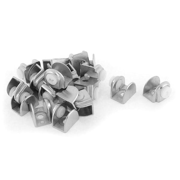 5-Pack Adjustable Glass Shelf Clips - Fits 3mm To 15mm Thick Glass For Kitchen & Bathroom