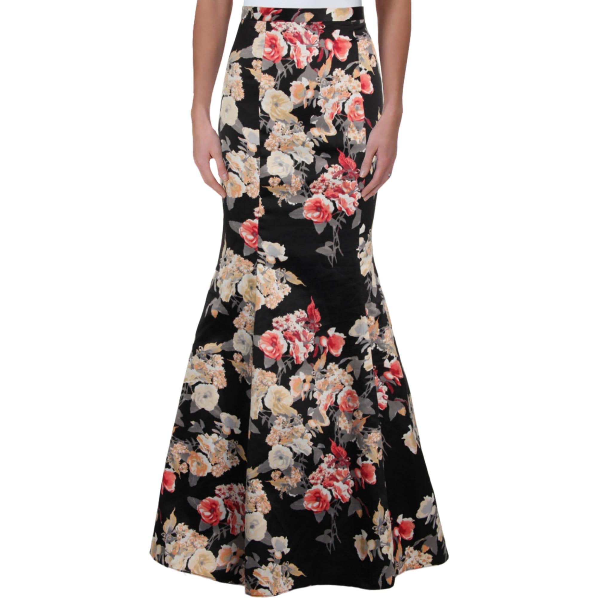 mid length satin skirts for juniors