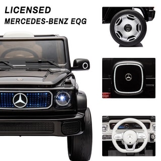 Licensed Mercedes-Benz EQG Electric Car 12V Battery Powered w/Parent Remote Control