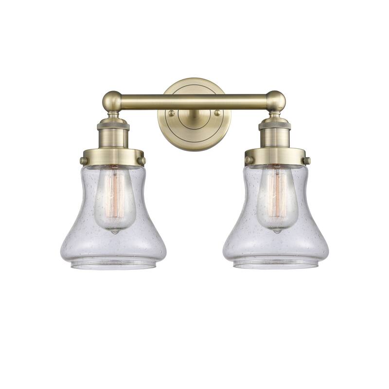 Innovations Lighting 616-2W-10-16 Bellmont Vanity Bellmont 2 Light 16" - Antique Brass / Seedy