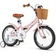 preview thumbnail 4 of 28, Gymax 16'' Kids Bike w/ Height Adjustable Handlebar Seat Basket Bell Pink