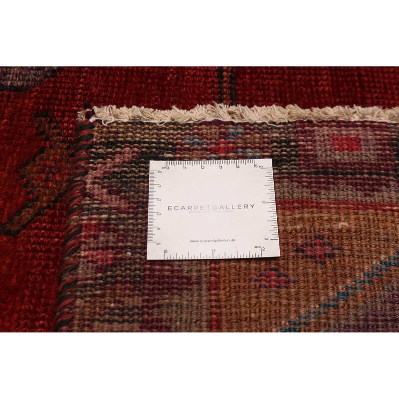 ECARPETGALLERY Hand-knotted Anatolian Vintage Red Wool Rug - 4'5 x 8'5