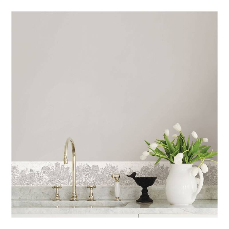Chesapeake Parton Light Grey Chicken Border - 6 x 180 x 0.025